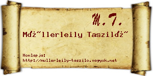 Müllerleily Tasziló névjegykártya